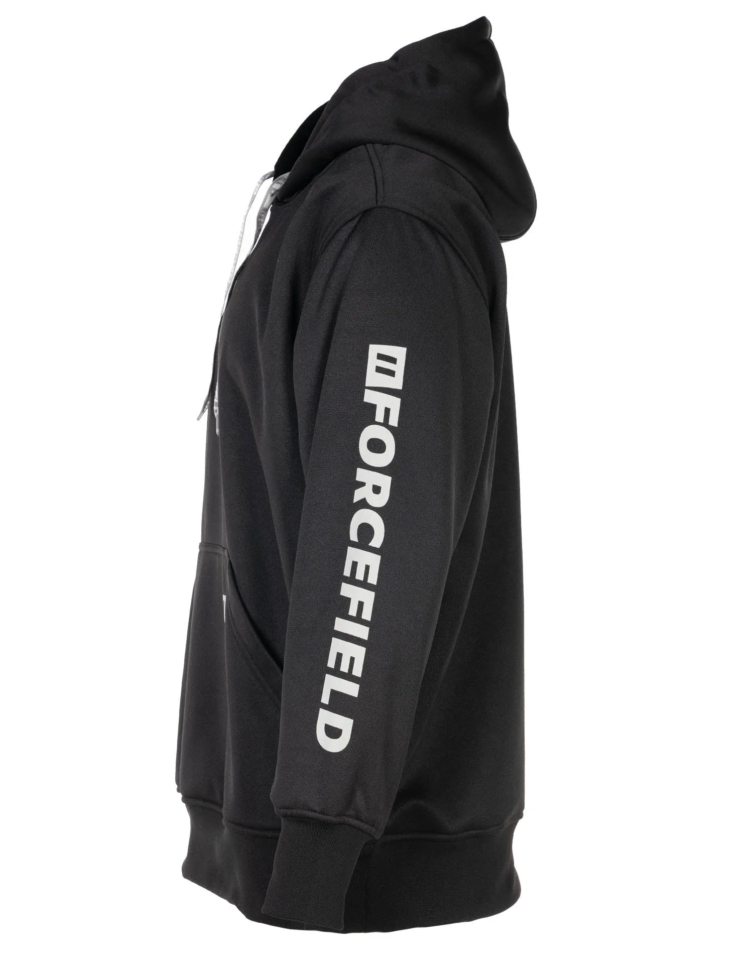 Forcefield Black Pullover Forcefield Logo Sleeve Graphic Hoodie - Image 3