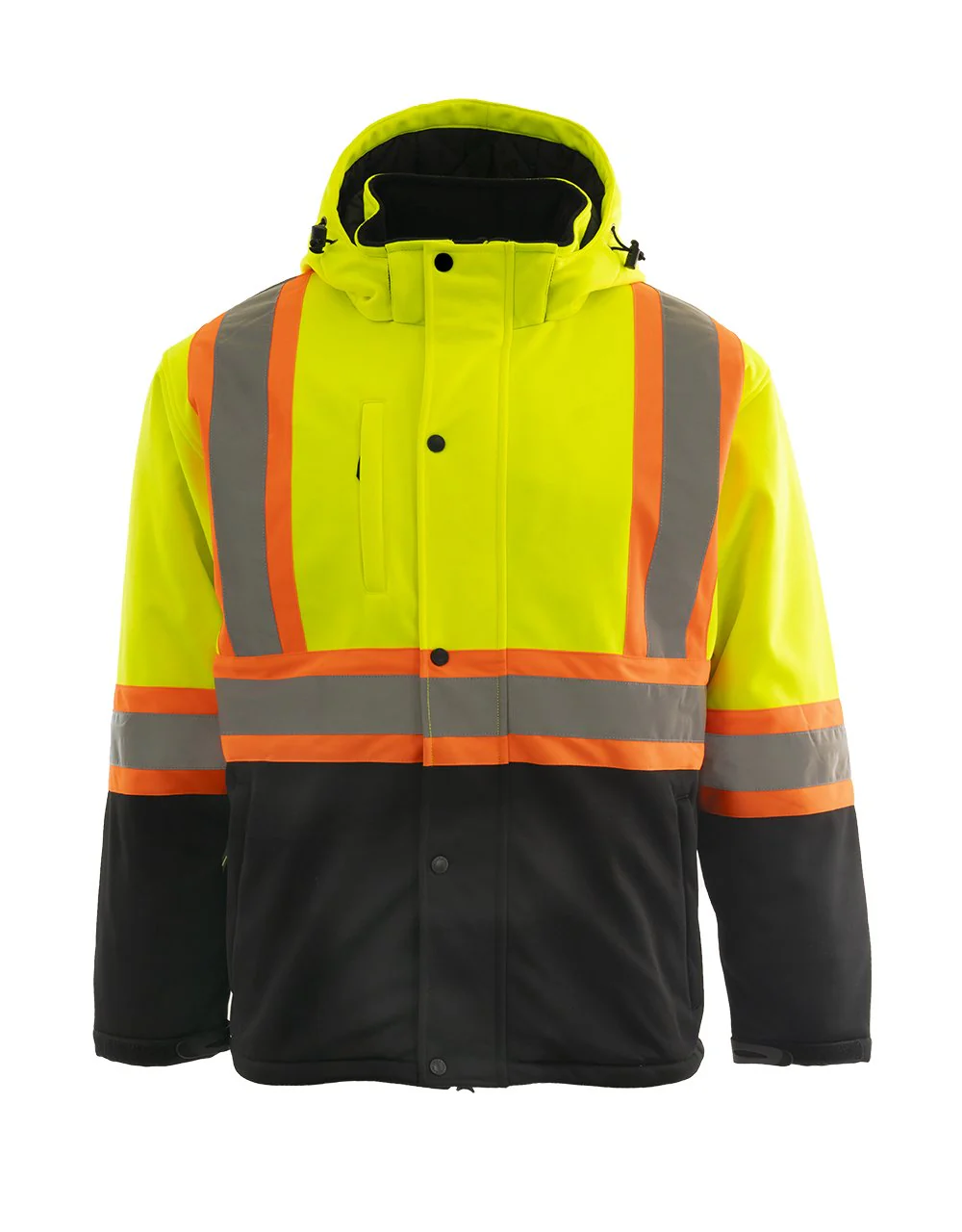 Forcefield Custom Printed Hi Vis Softshell Winter Safety Jacket - Image 3