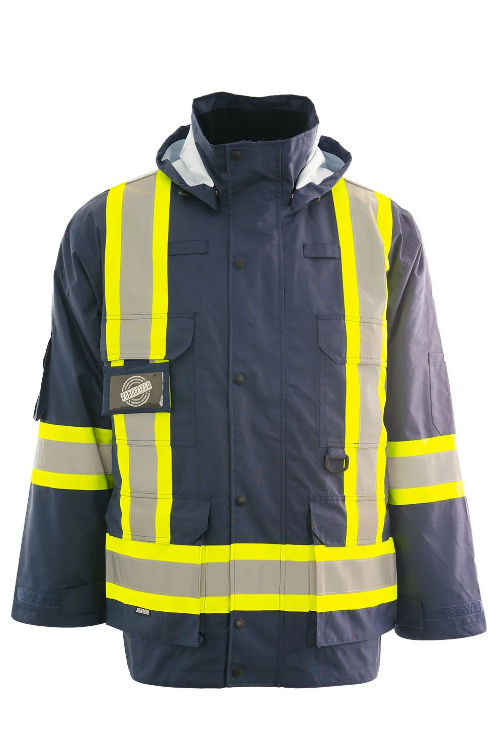 Forcefield Custom Printed Re-Engineered 4-in-1 Hi Vis Safety Parka - Image 4