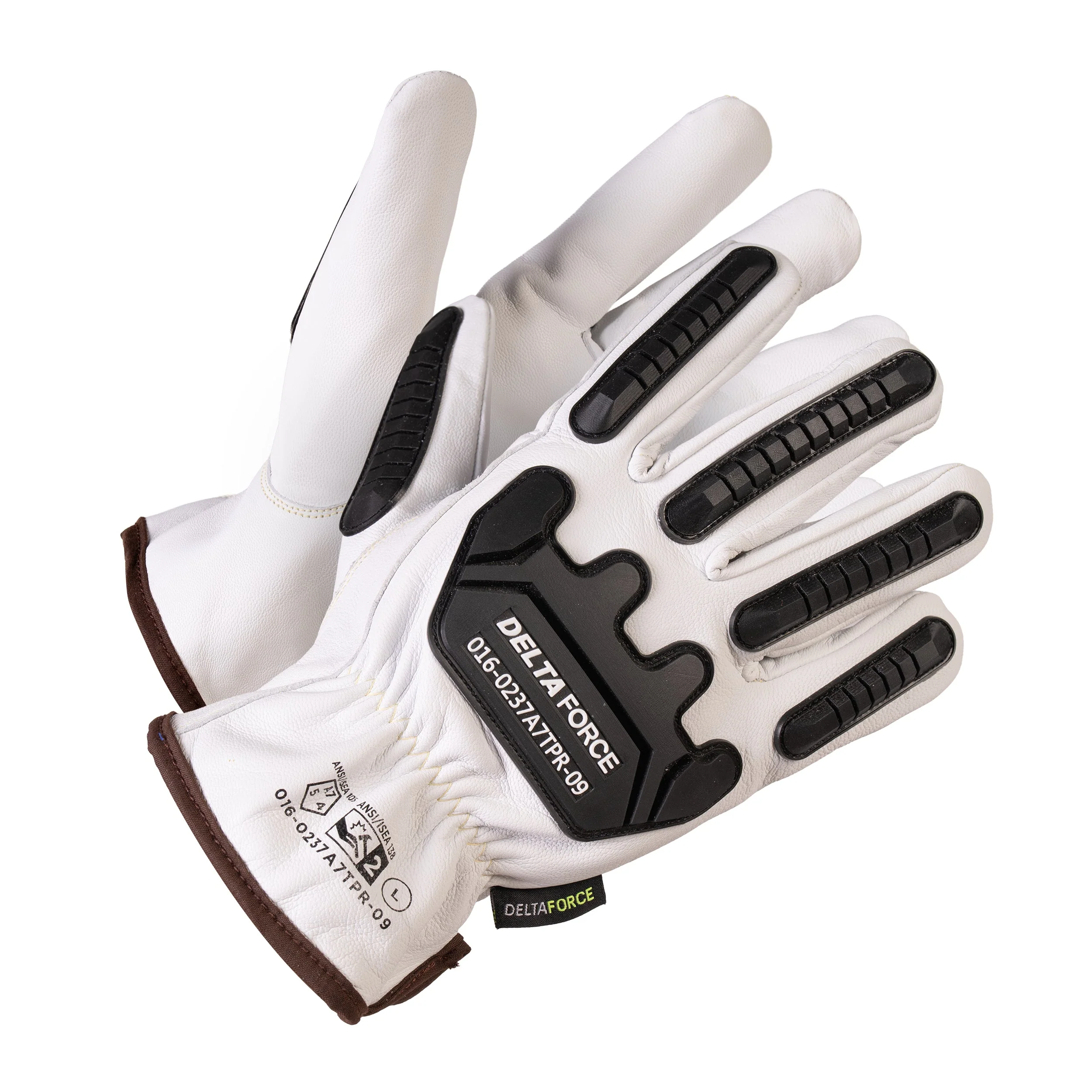 Forcefield Delta Force Anti-Impact Goatskin Grain Para-Aramid Lined Leather Gloves ANSI Cut A7