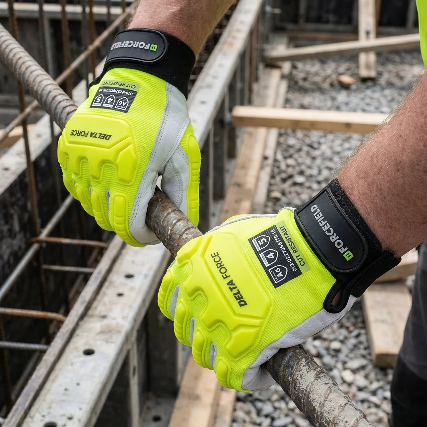 Deltaforce Goatskin Cut A6 Impact Performance Gloves - Image 4