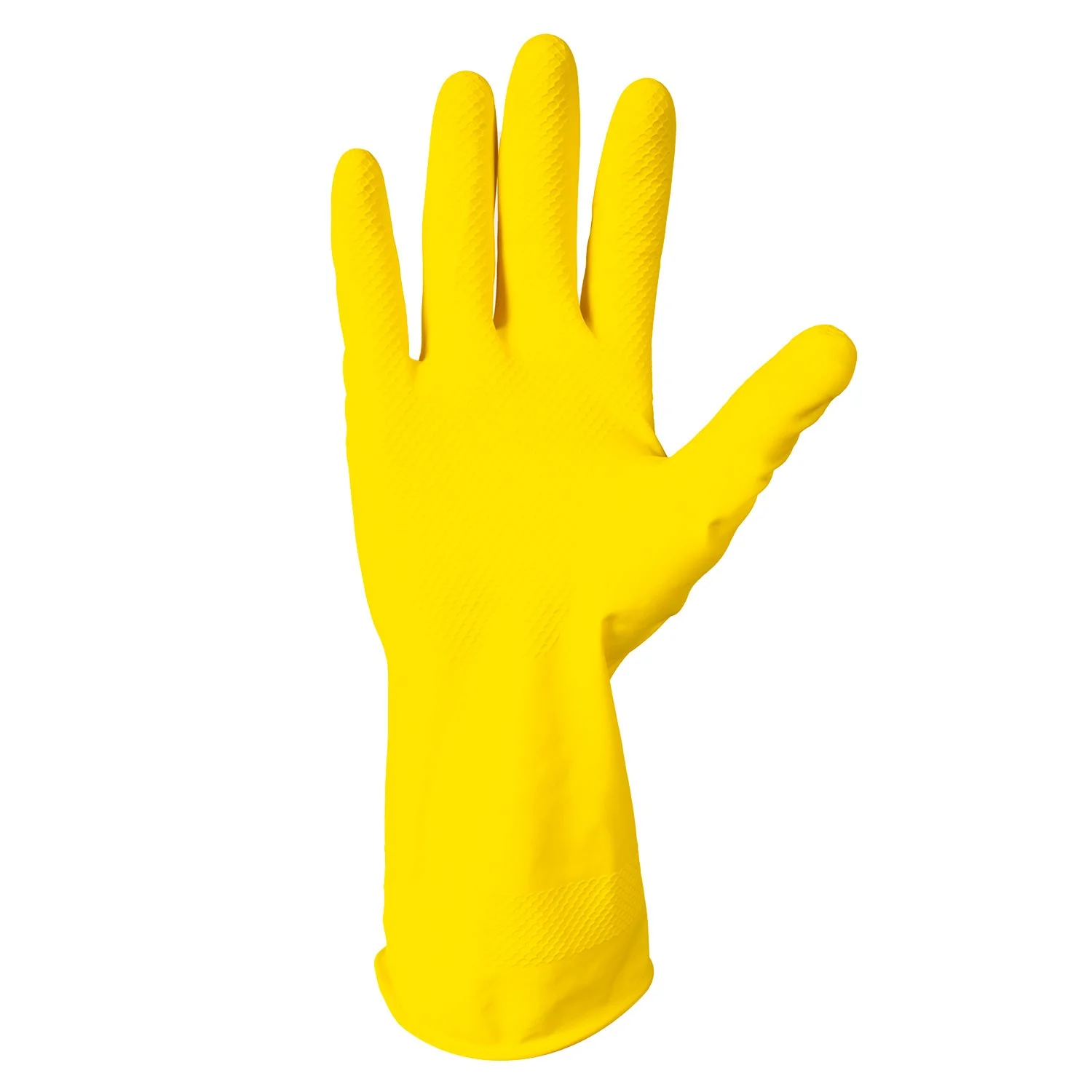 Forcefield Flocklined Latex Dishwashing Style Rubber Gloves - Image 3