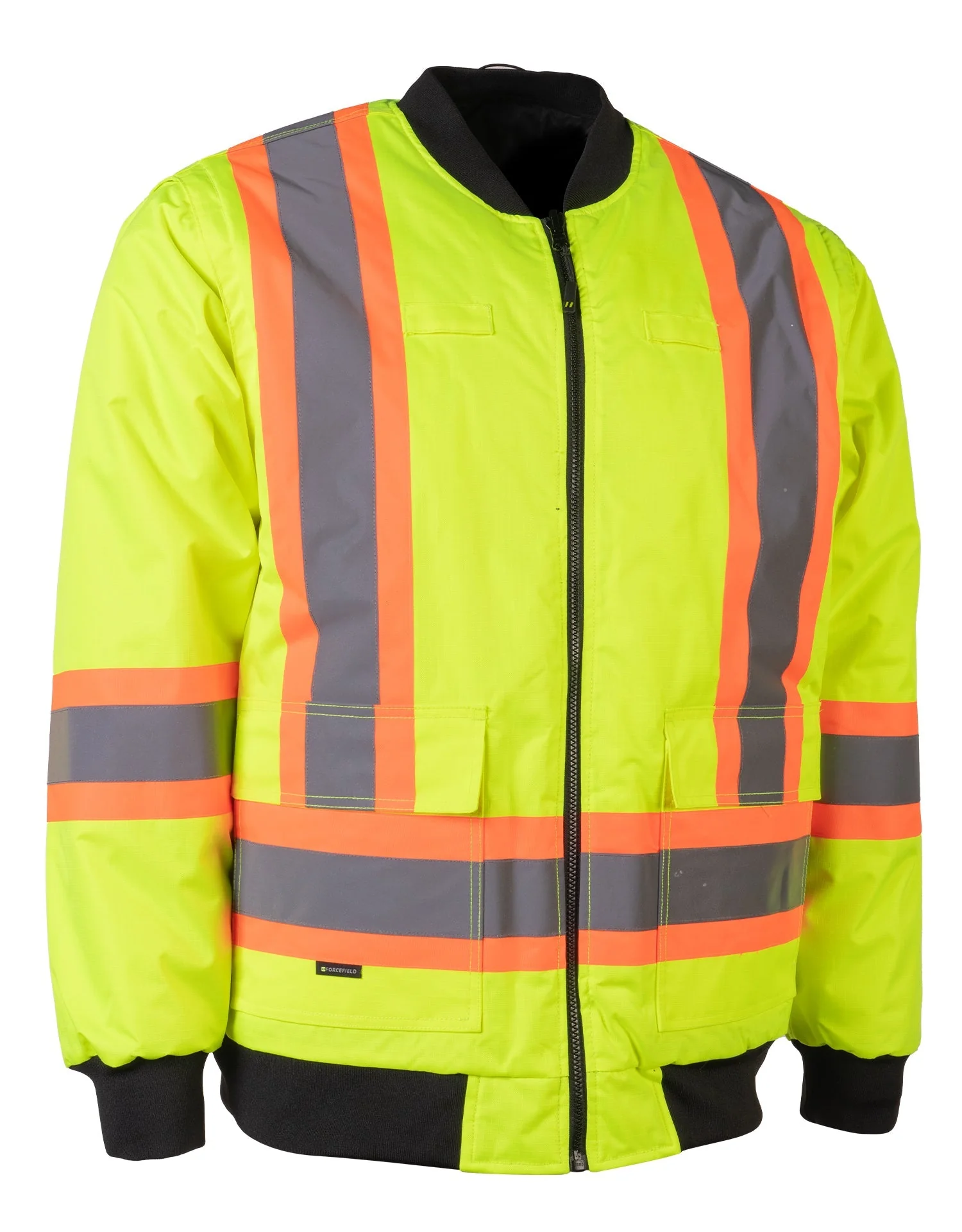 Forcefield 7-in-1 Hi Vis Safety Parka (All Lime) - Image 2