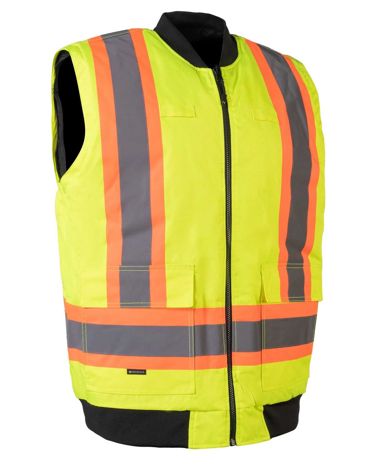 Forcefield 7-in-1 Hi Vis Safety Parka (All Lime) - Image 3