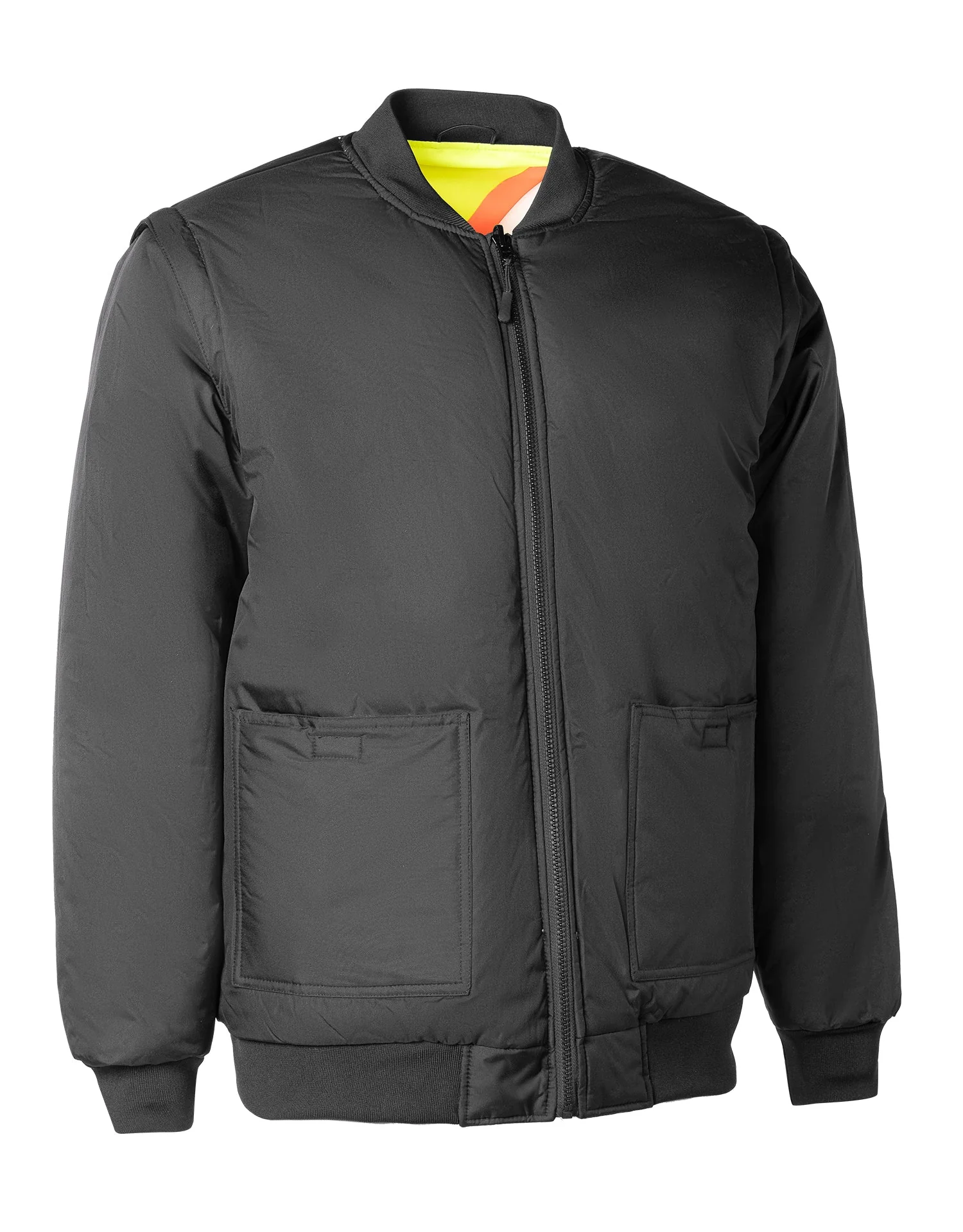 Forcefield 7-in-1 Hi Vis Safety Parka (All Lime) - Image 4