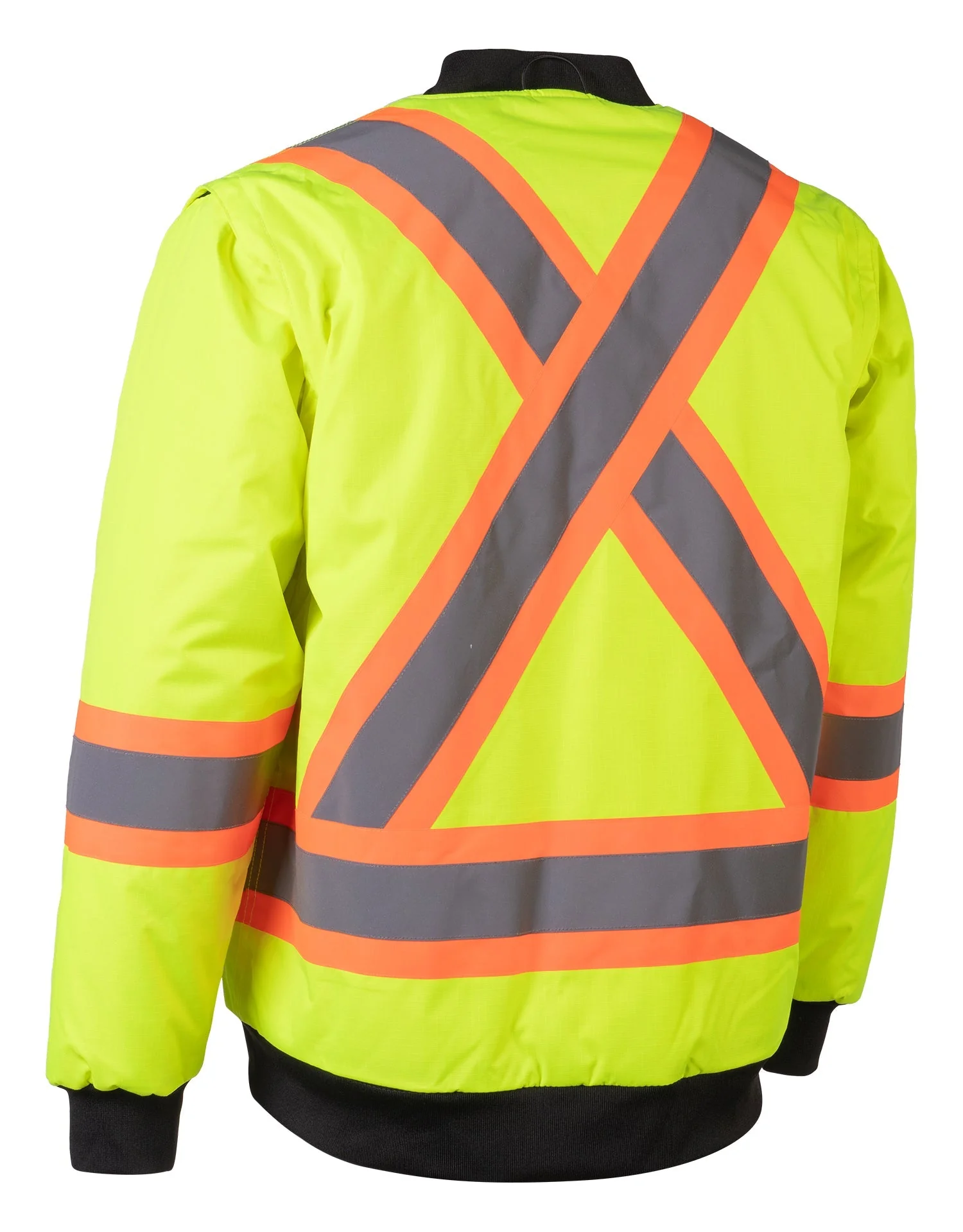 Forcefield 7-in-1 Hi Vis Safety Parka (All Lime) - Image 6