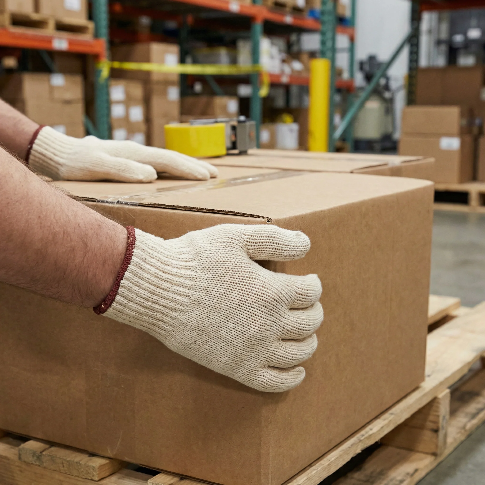 Forcefield Heavy Duty String Knit Work Gloves - Image 2