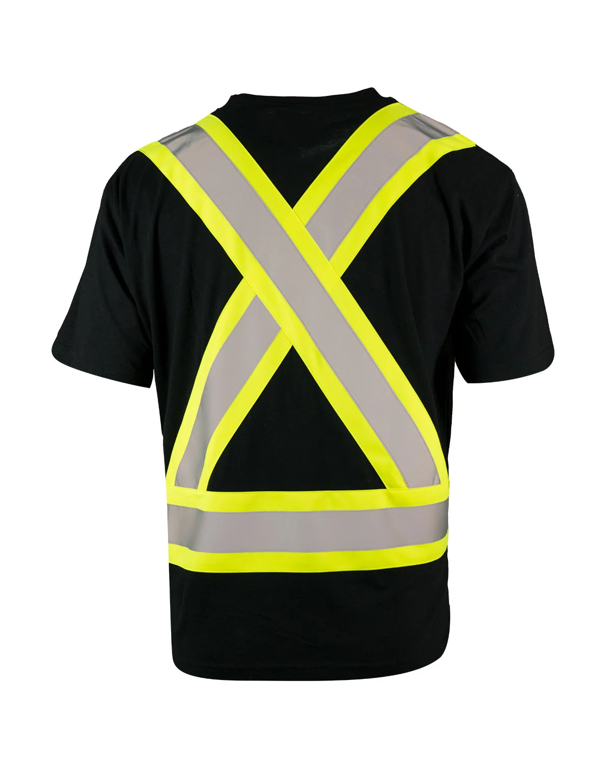 Forcefield Hi Vis Crew Neck Short Sleeve Safety Tee Shirt with Chest Pocket - Image 8