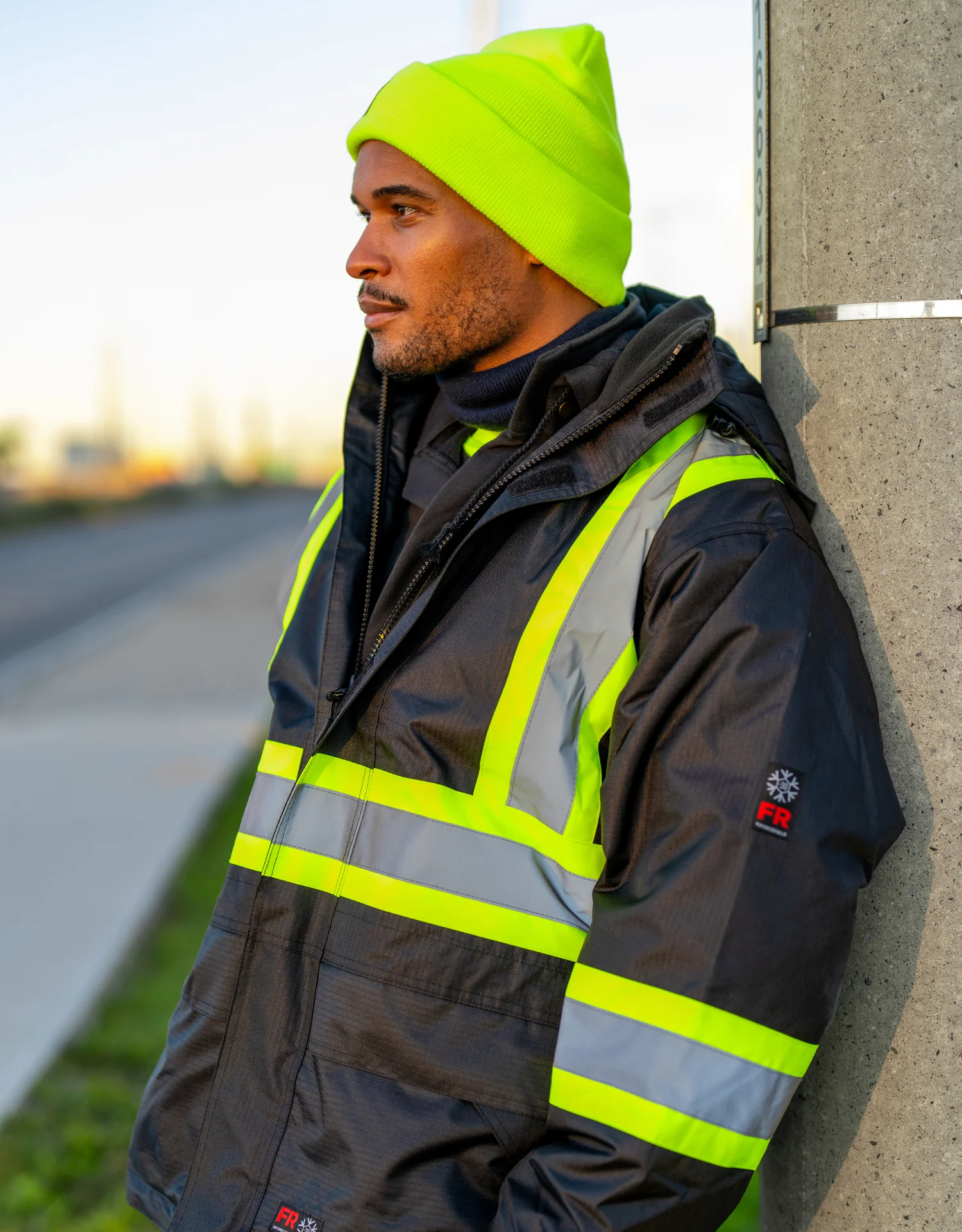 Forcefield Hi-Vis Flame-Resistant (FR) Ripstop Medium Weight Lined Jacket - Image 3