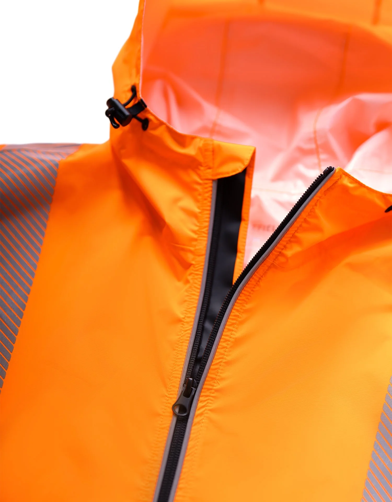 Forcefield "The Rainbreaker" Hi Vis Lightweight Packable Hooded Rain Jacket Shell - Image 2