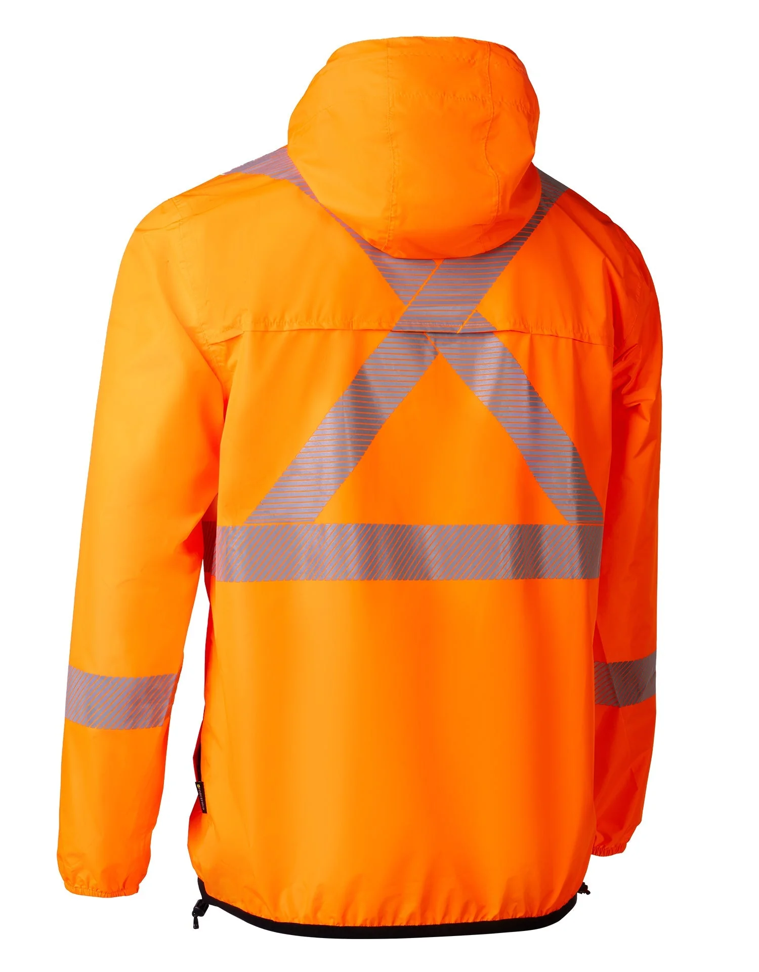 Forcefield "The Rainbreaker" Hi Vis Lightweight Packable Hooded Rain Jacket Shell - Image 4