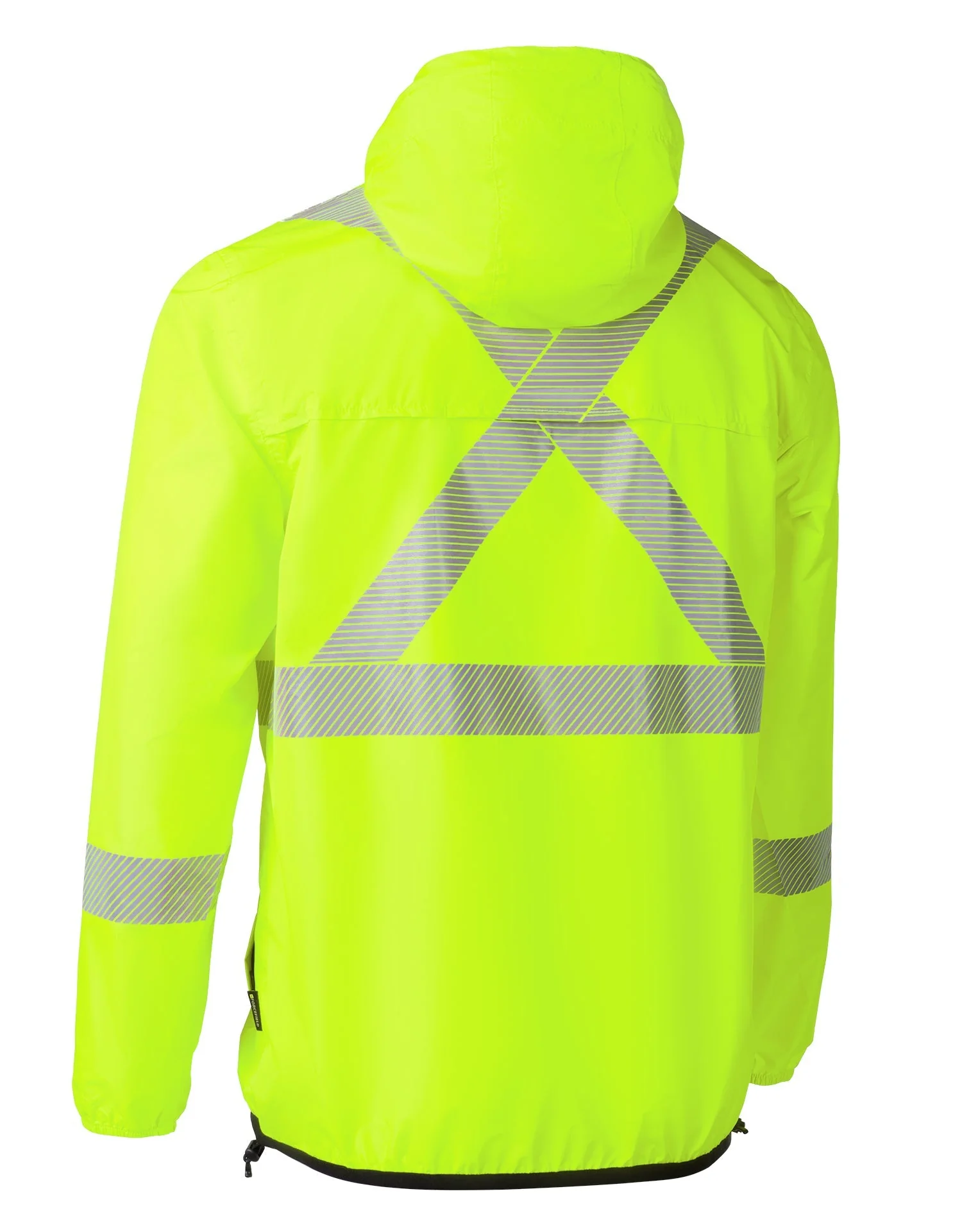 Forcefield "The Rainbreaker" Hi Vis Lightweight Packable Hooded Rain Jacket Shell - Image 6