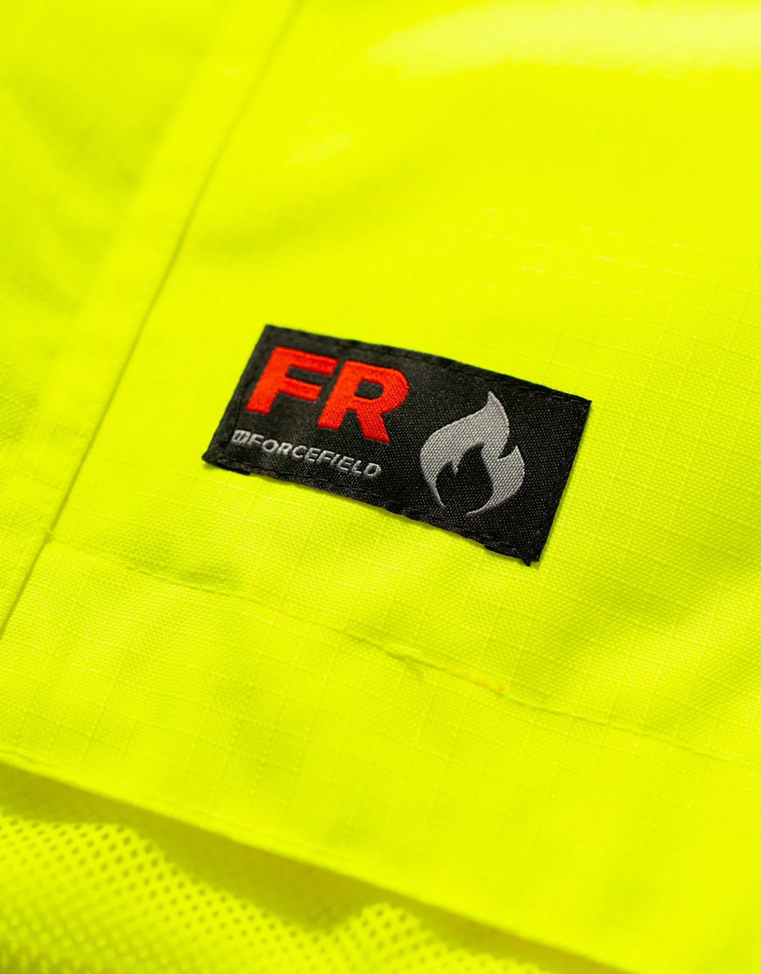 Forcefield Hi-Vis Lime Flame-Resistant (FR) Ripstop Light Weight Jacket - Image 3