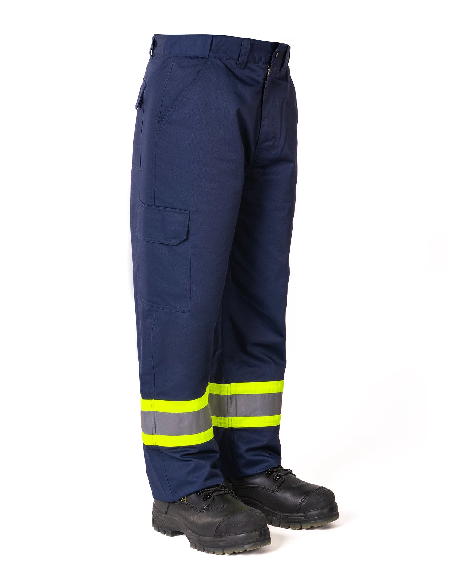 Forcefield Hi-Vis Navy Safety Cargo Work Pant