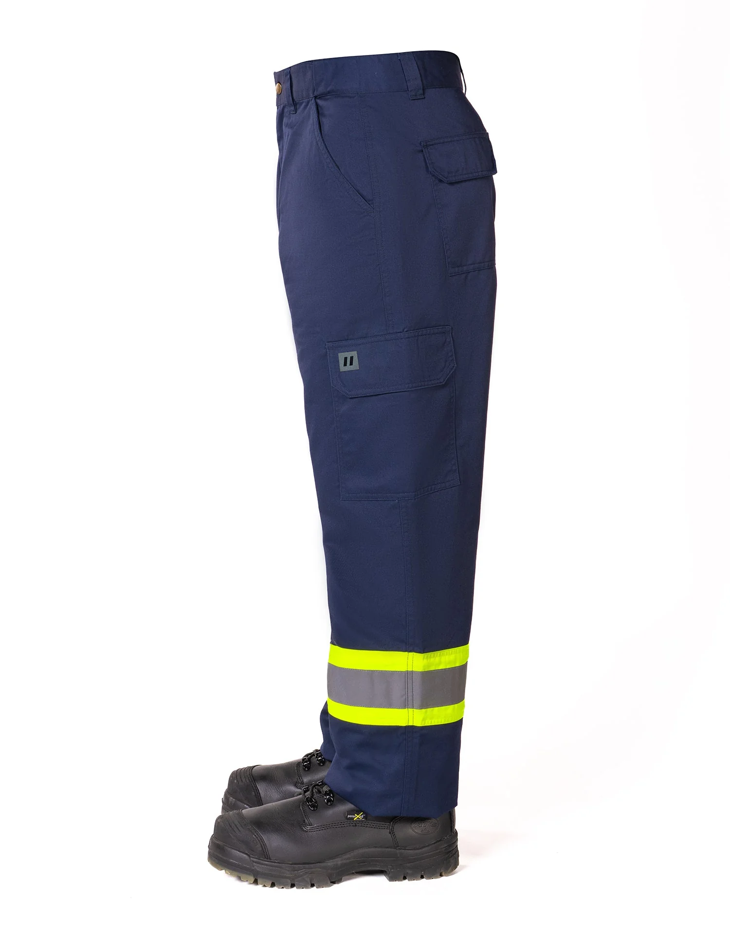 Forcefield Hi-Vis Navy Safety Cargo Work Pant - Image 2