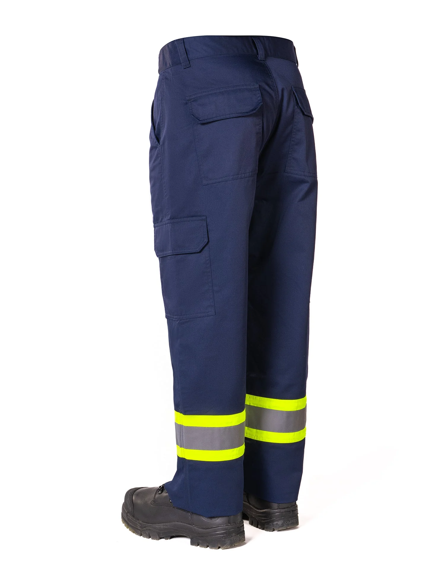 Forcefield Hi-Vis Navy Safety Cargo Work Pant - Image 3