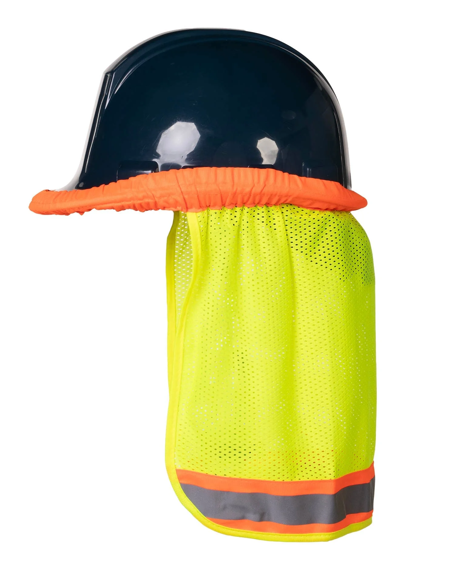 Forcefield Hi-Vis Reflective Mesh Hard Hat Sun Shade Neck Shield - Image 3