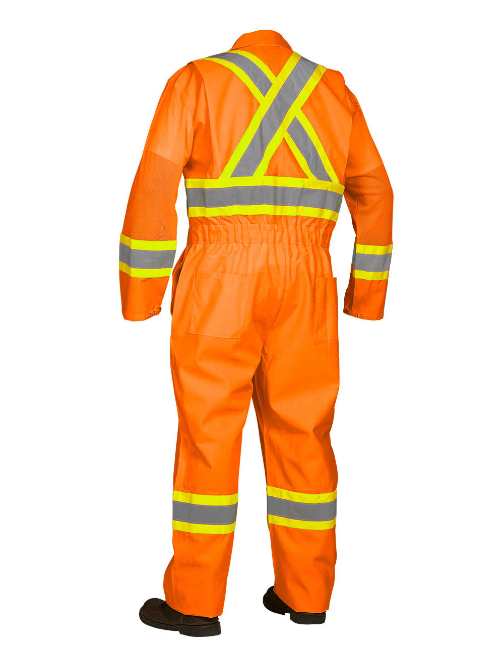 Forcefield Hi Vis Safety Flagger's Coverall, Unlined - Image 3