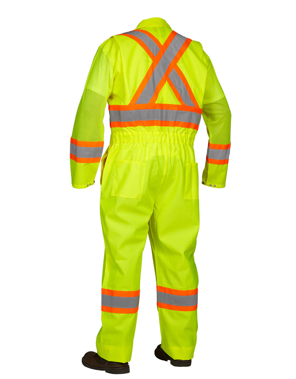 Forcefield Hi Vis Safety Flagger's Coverall, Unlined - Image 4
