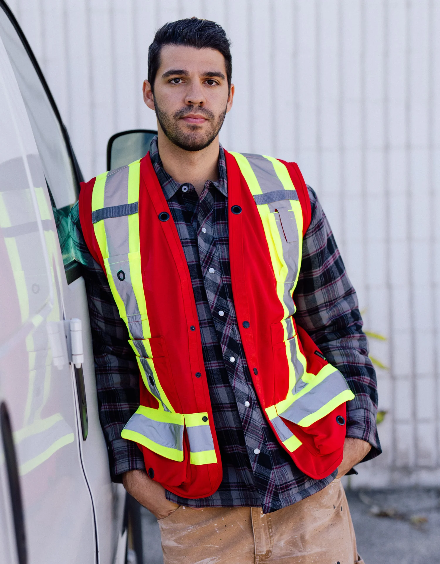 Forcefield Hi Vis Safety Surveyor's Vest - Image 12