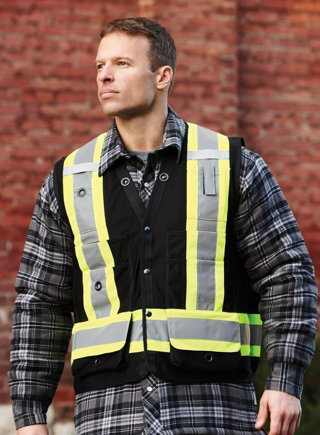 Forcefield Hi Vis Safety Surveyor's Vest - Image 3
