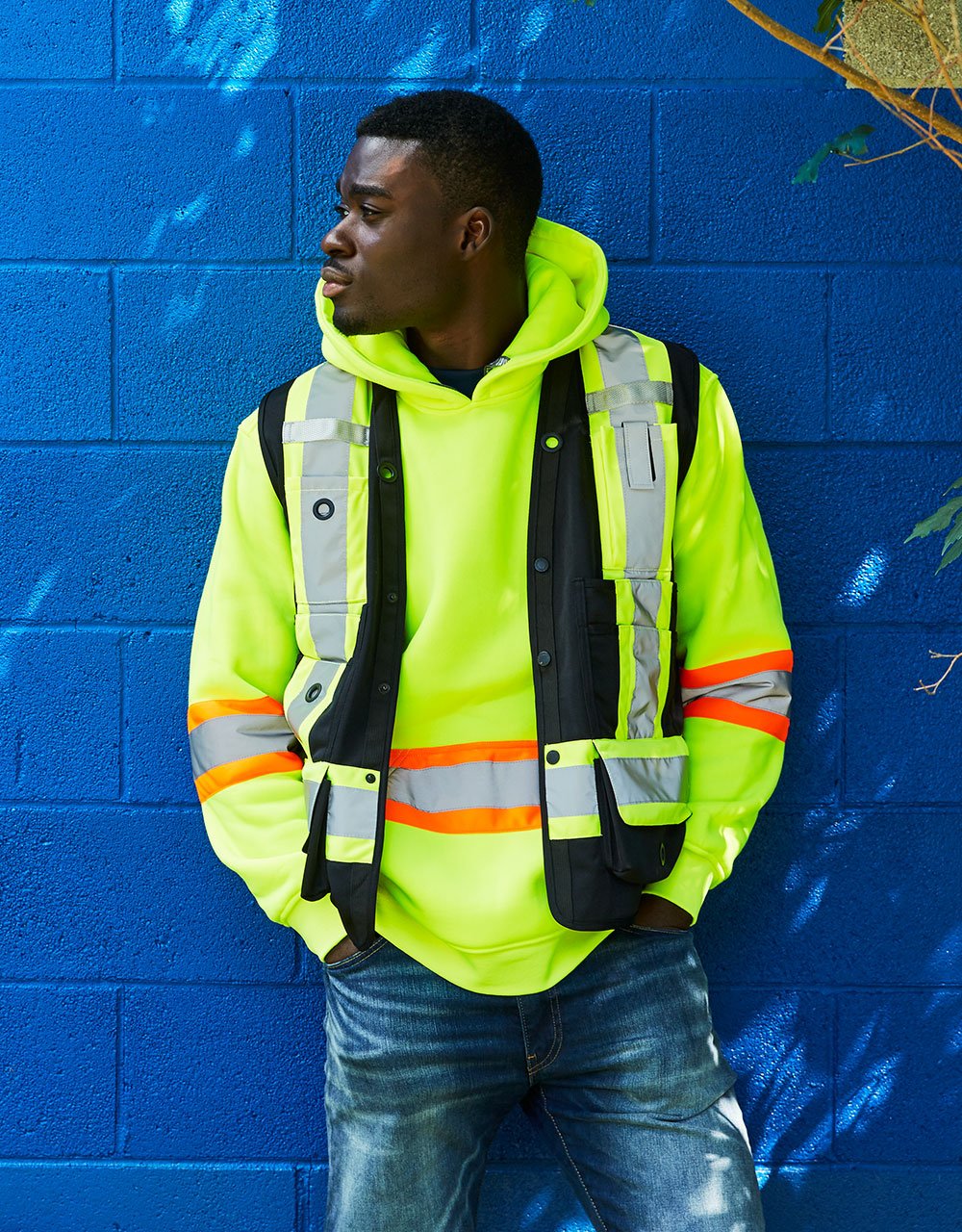 Forcefield Hi Vis Safety Surveyor's Vest - Image 7