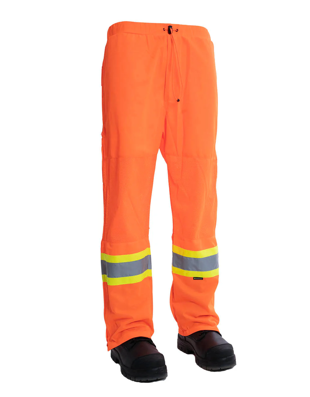 Forcefield Hi Vis Safety Tricot Traffic Pants with Vented Legs and Elastic Waist - Image 3