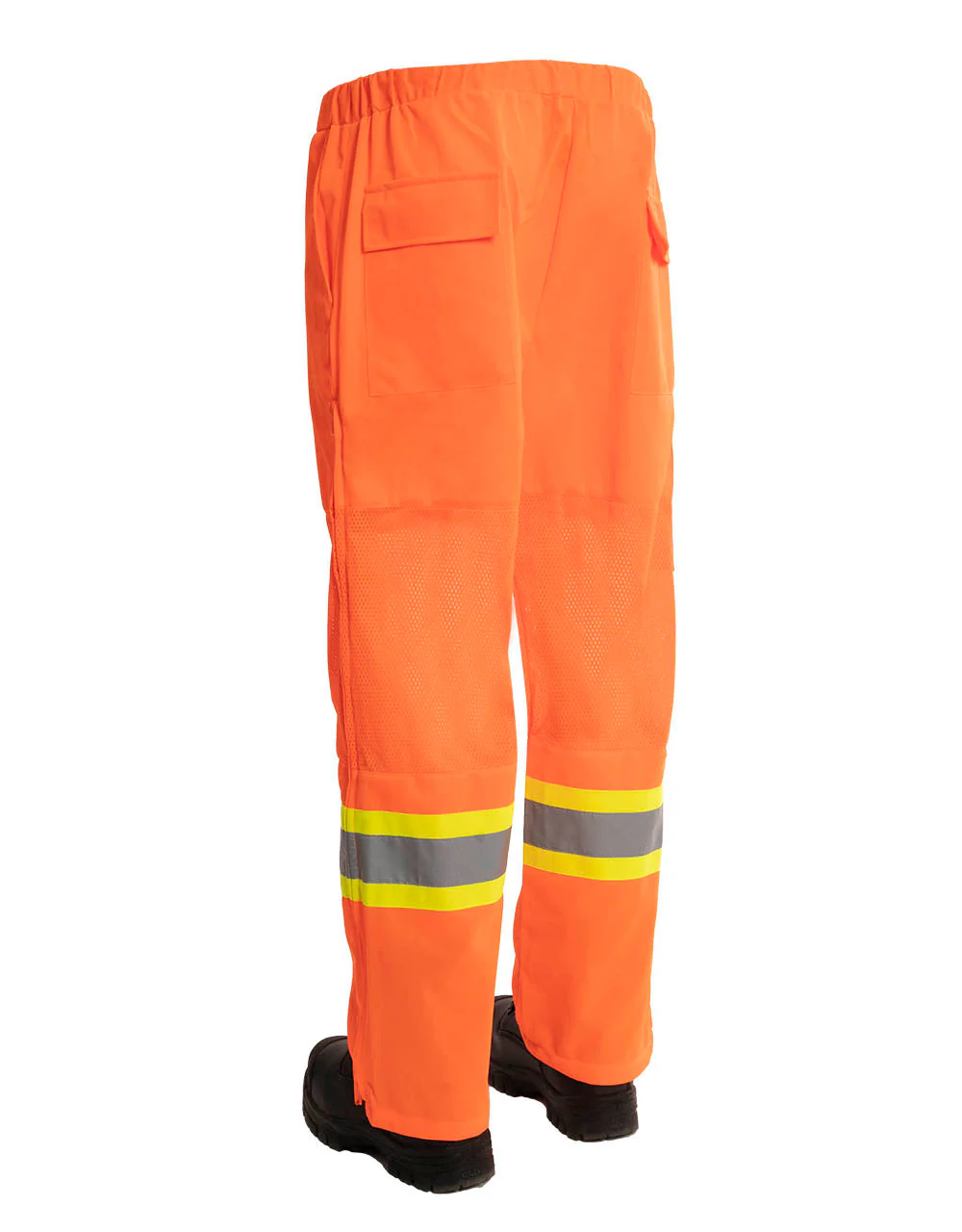 Forcefield Hi Vis Safety Tricot Traffic Pants with Vented Legs and Elastic Waist - Image 4