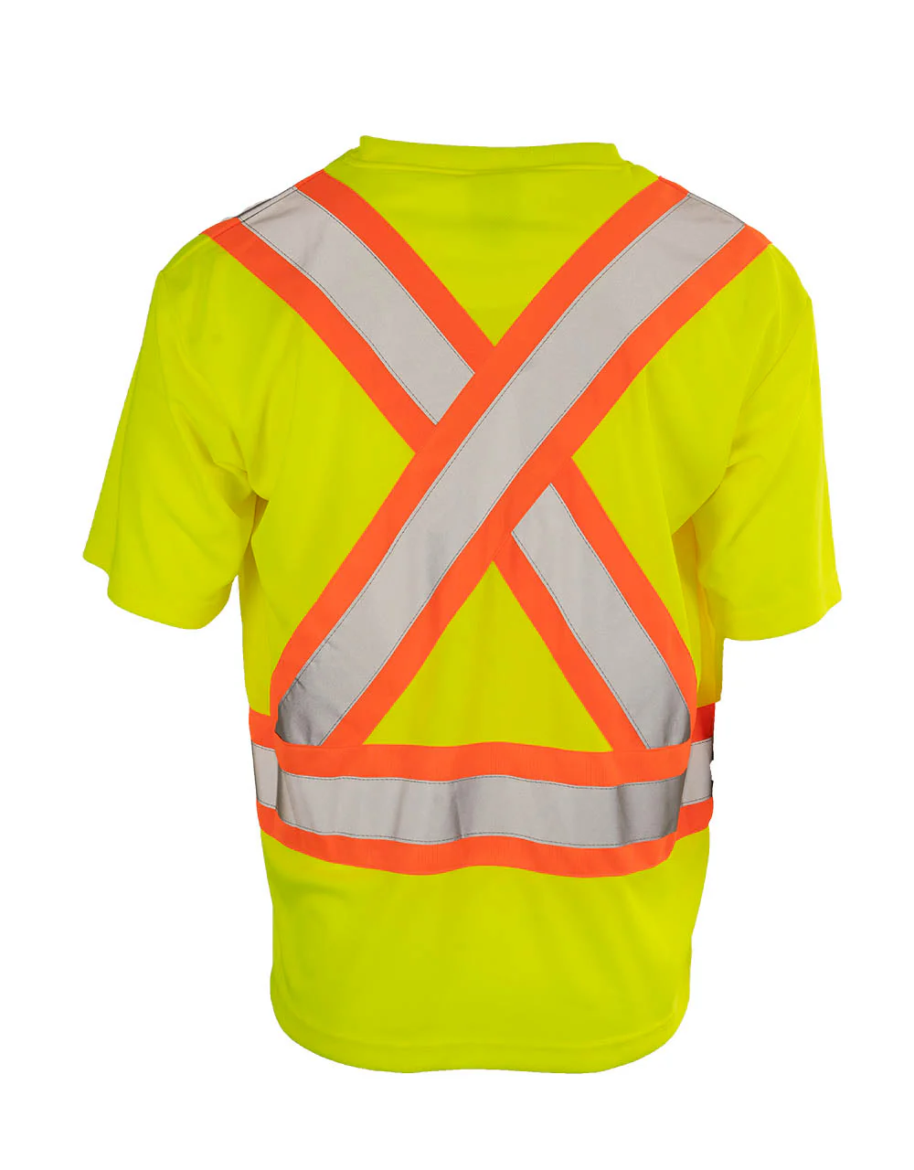 Forcefield Hi Vis V-Neck Short Sleeve Safety Tee Shirt - Image 6