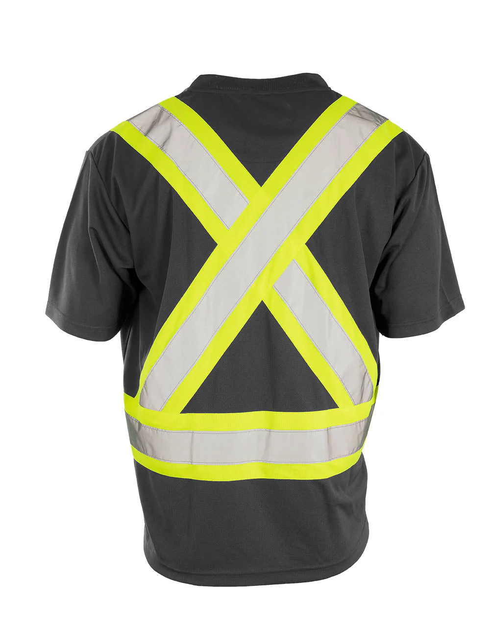 Forcefield Hi Vis V-Neck Short Sleeve Safety Tee Shirt - Image 8
