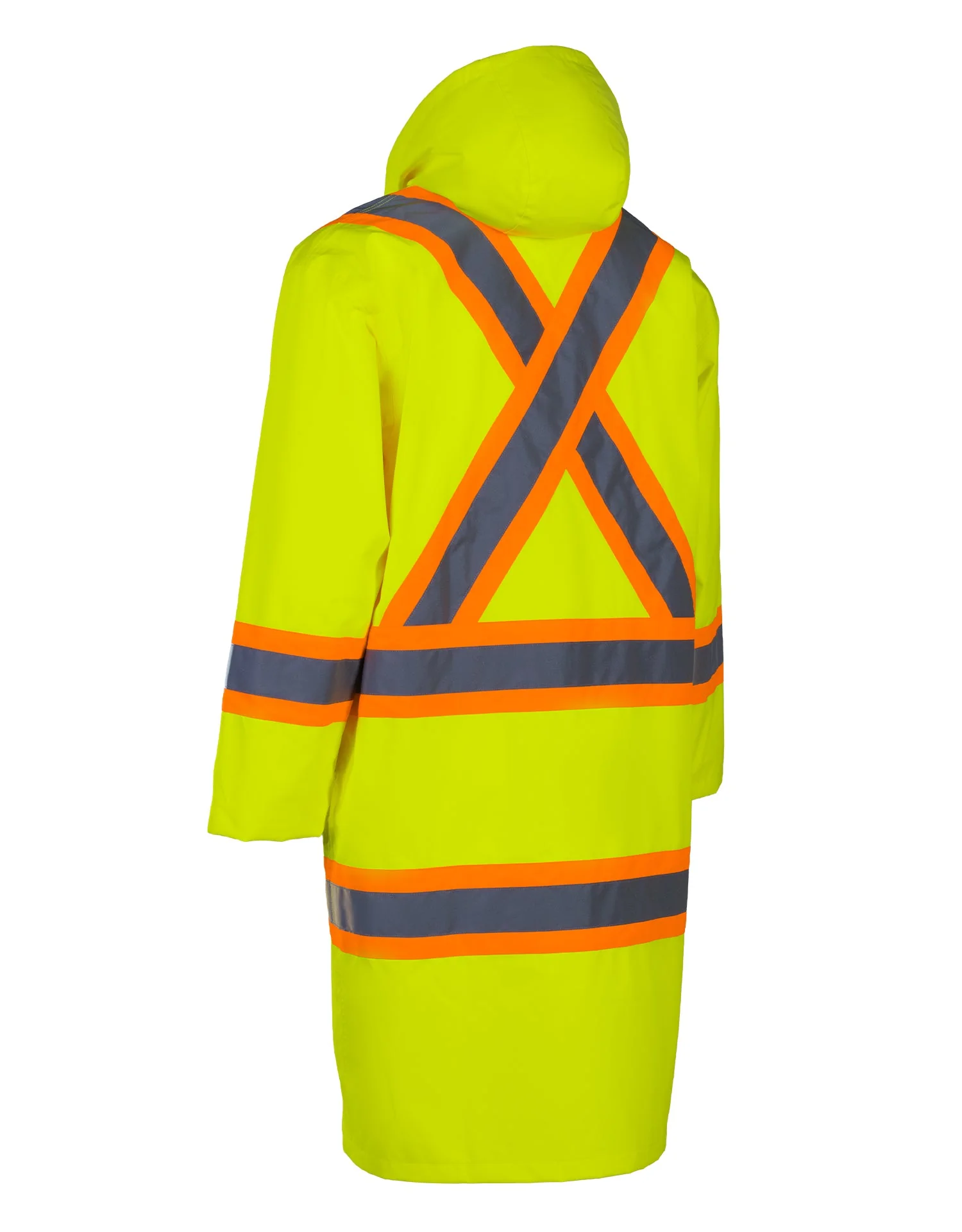 Forcefield Hi Vis WaterproofLong Rain Coat - Image 2
