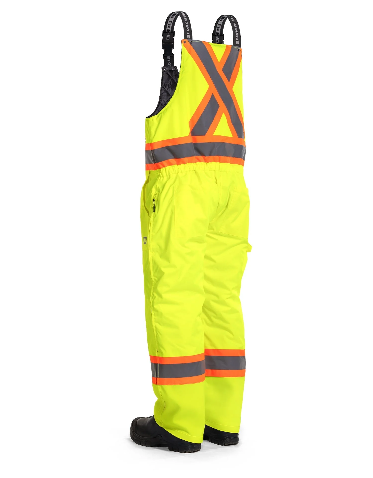 Forcefield Hi Vis Winter Safety Overall (All Lime) - Image 2