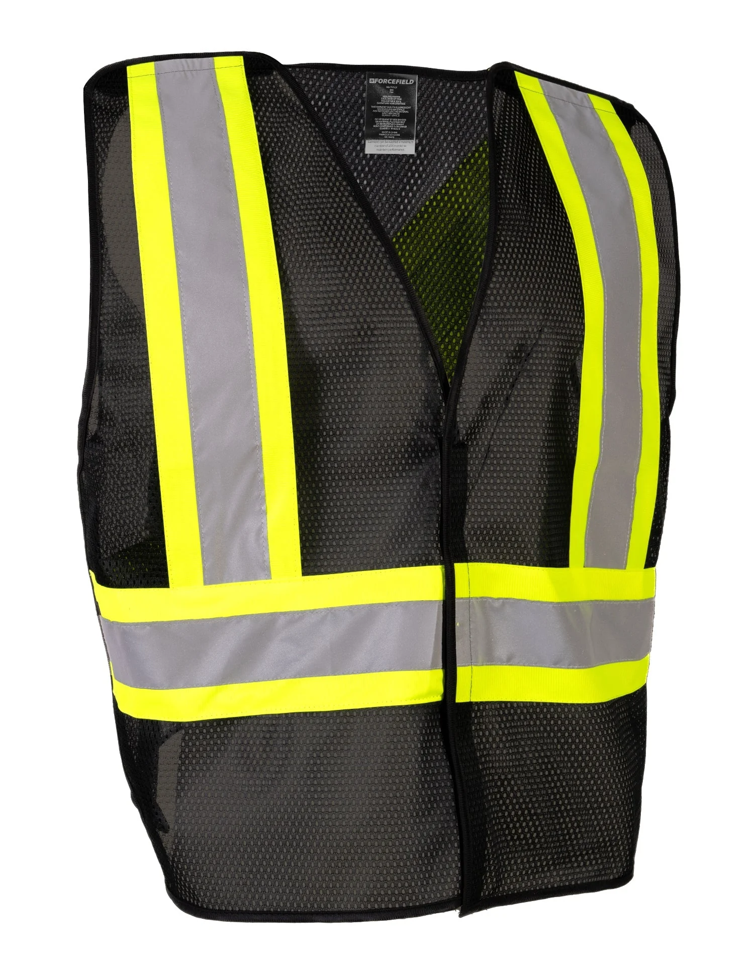 Forcefield Lightweight Polyester Mesh Safety Vest with 5-Point Tear-Away - Image 5