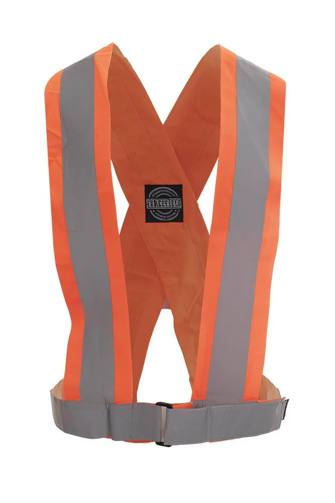 Forcefield Orange 4" Tricot Traffic Sash