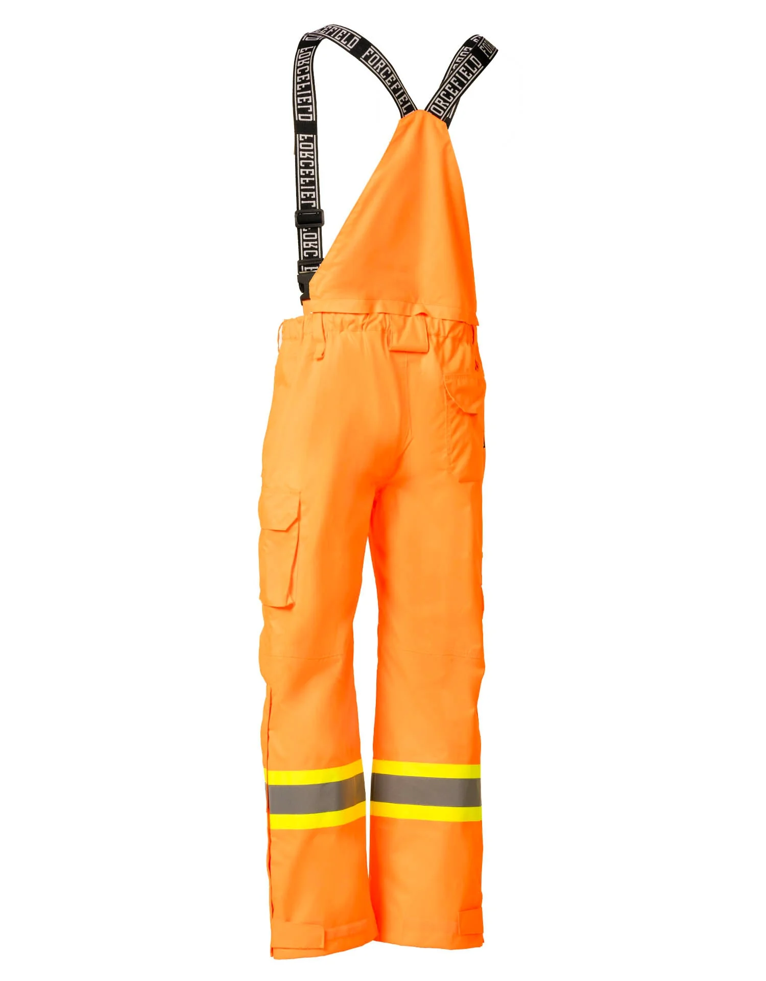 Forcefield Orange "Torngat" Premium Ripstop 2-In-1 Hi-Vis Safety Suspender Pants - Image 3