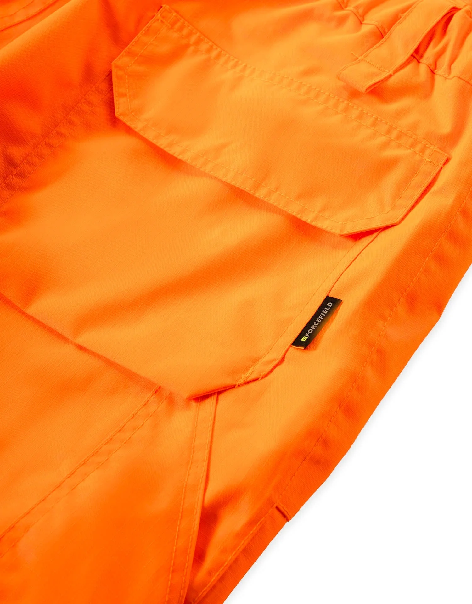 Forcefield Orange "Torngat" Premium Ripstop 2-In-1 Hi-Vis Safety Suspender Pants - Image 4