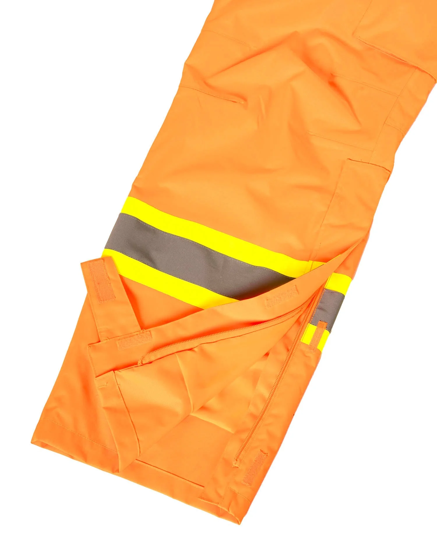Forcefield Orange "Torngat" Premium Ripstop 2-In-1 Hi-Vis Safety Suspender Pants - Image 5