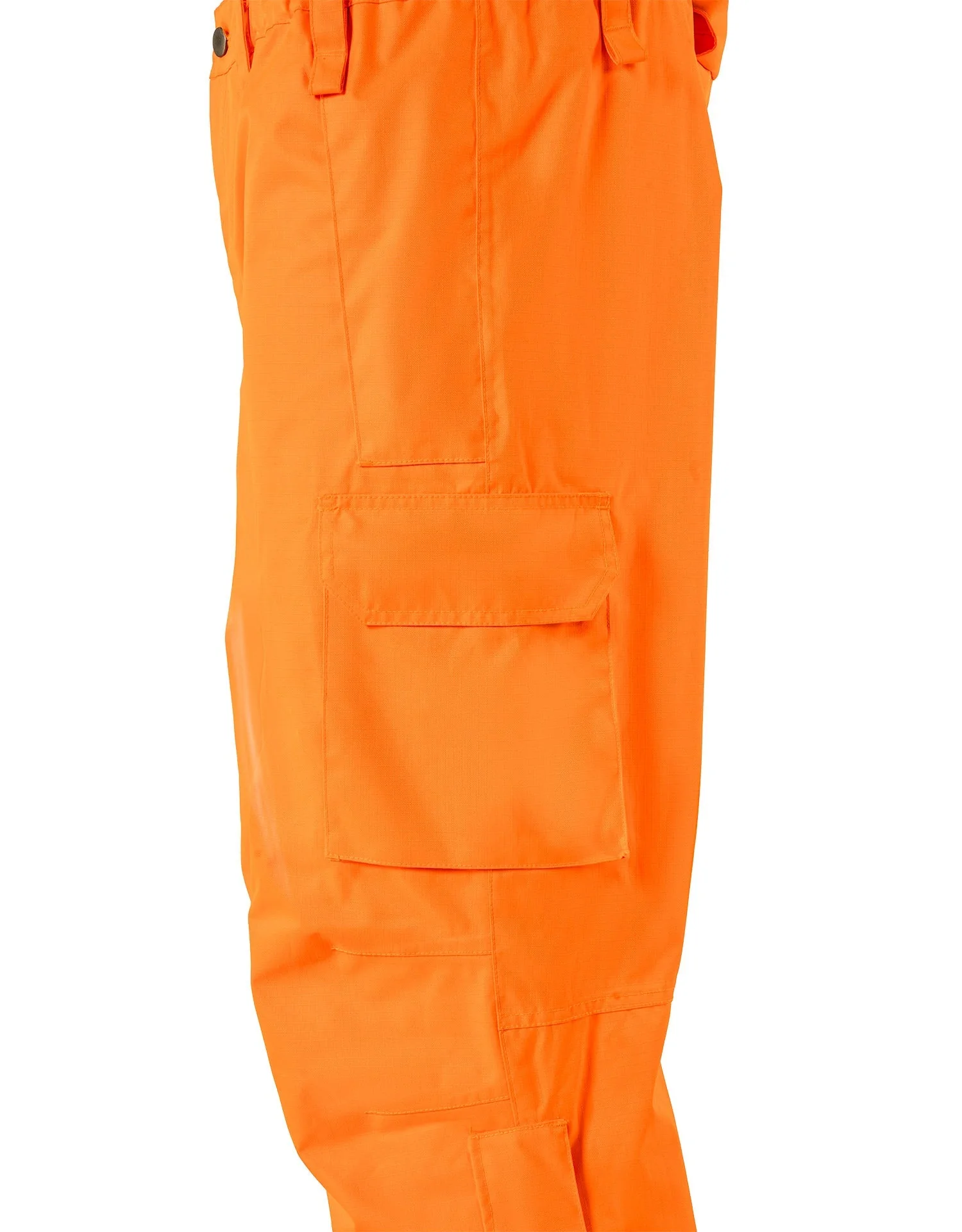 Forcefield Orange "Torngat" Premium Ripstop 2-In-1 Hi-Vis Safety Suspender Pants - Image 7
