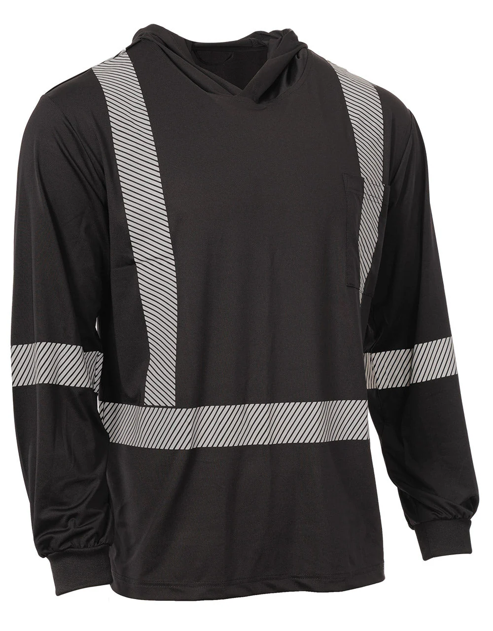 Forcefield Hooded Long Sleeve Ultrasoft Technical Tee - Image 3