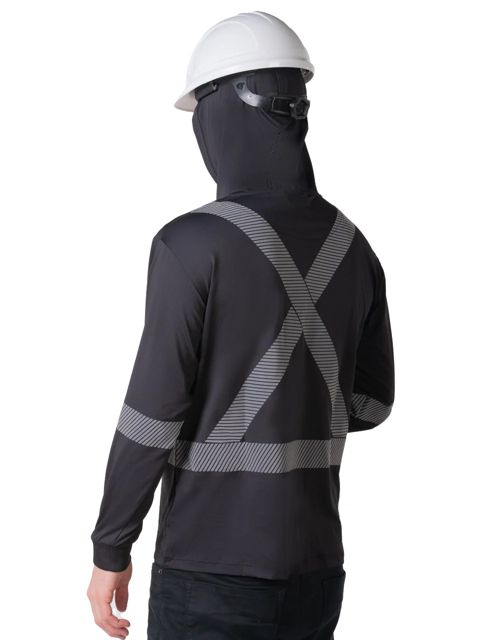 Forcefield Hooded Long Sleeve Ultrasoft Technical Tee - Image 4