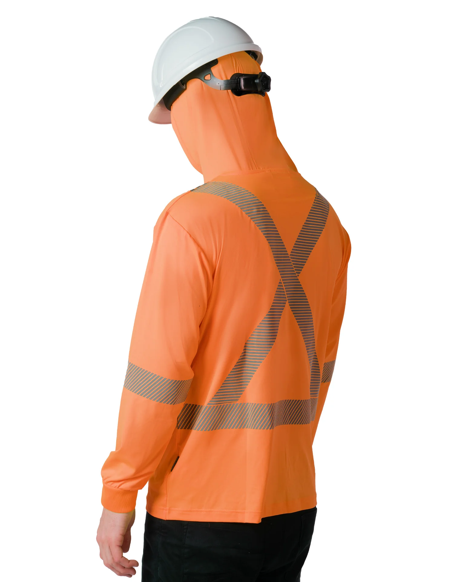 Forcefield Hooded Long Sleeve Ultrasoft Technical Tee - Image 8