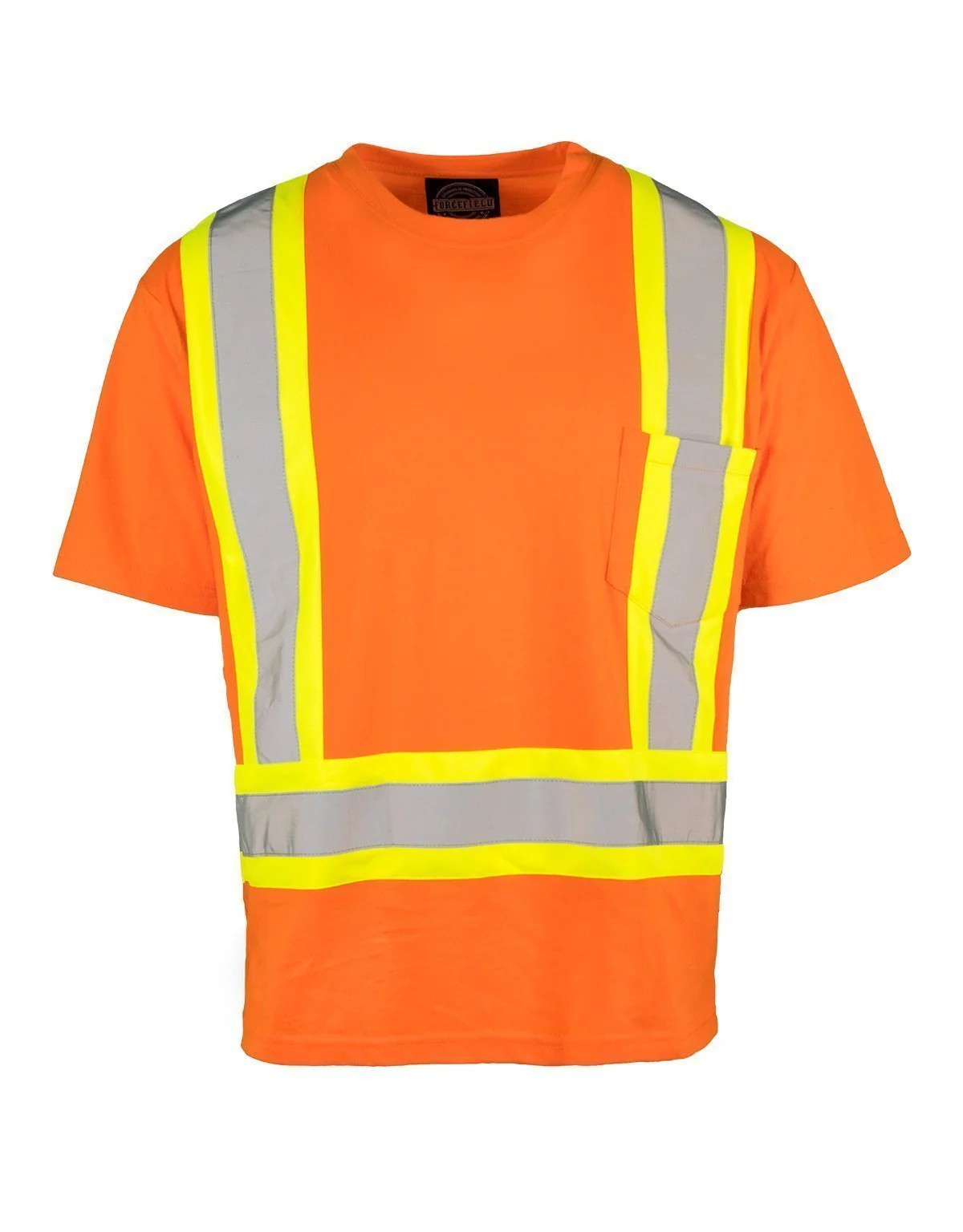 Forcefield Ultracool Poly/Cotton Crew Neck Short Sleeve Safety Tee Shirt with Chest Pocket
