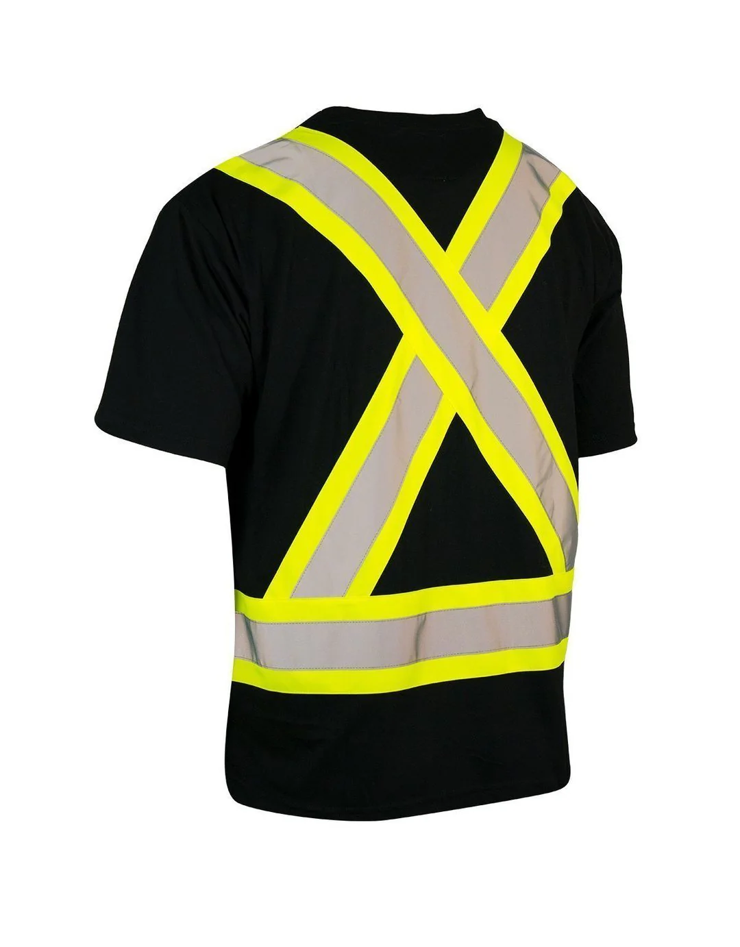 Forcefield Ultrasoft Hi Vis Crew Neck Short Sleeve Safety Tee Shirt with Chest Pocket - Image 6