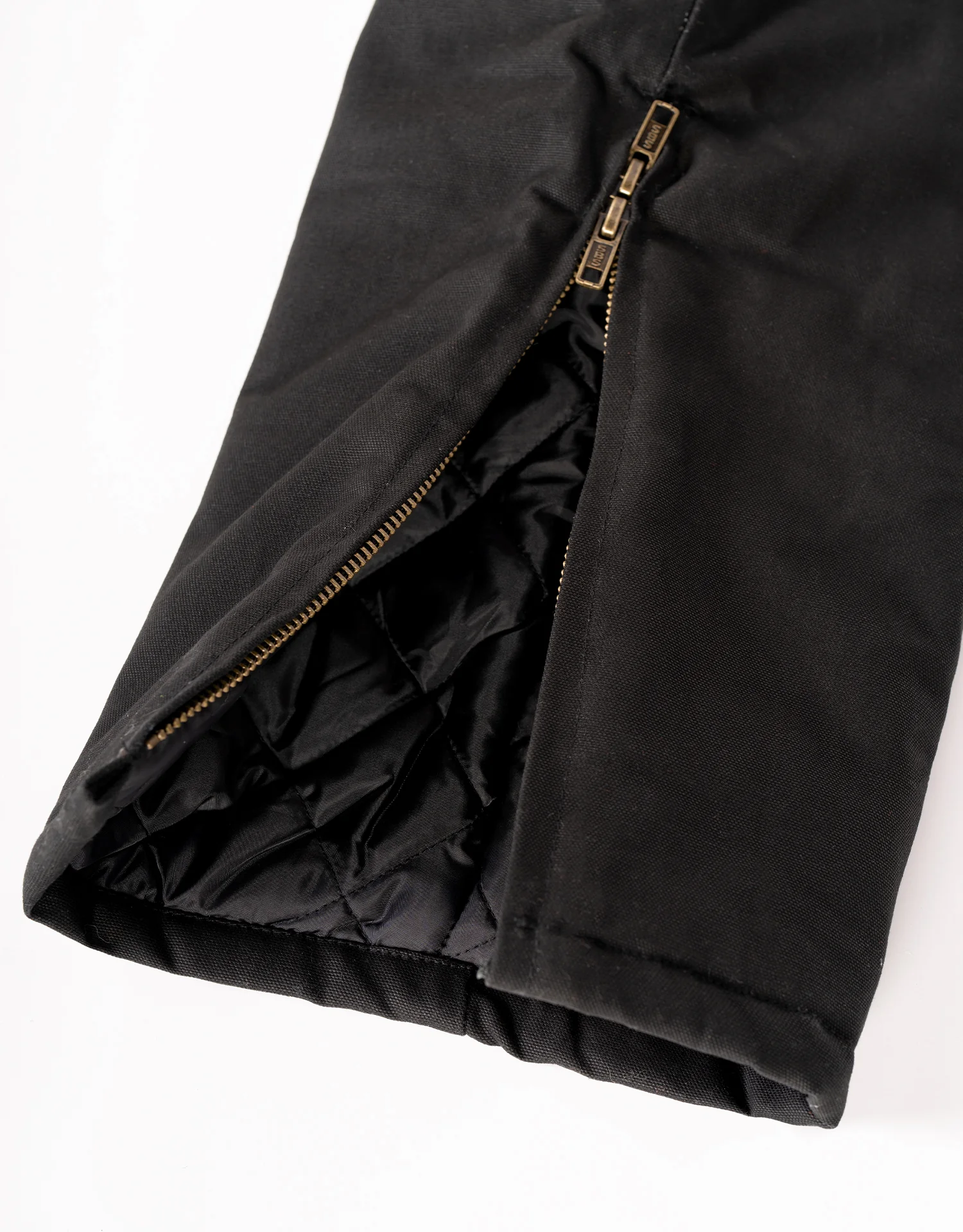 Forcefield Winter Lined Black Cotton Canvas Coverall - Image 5