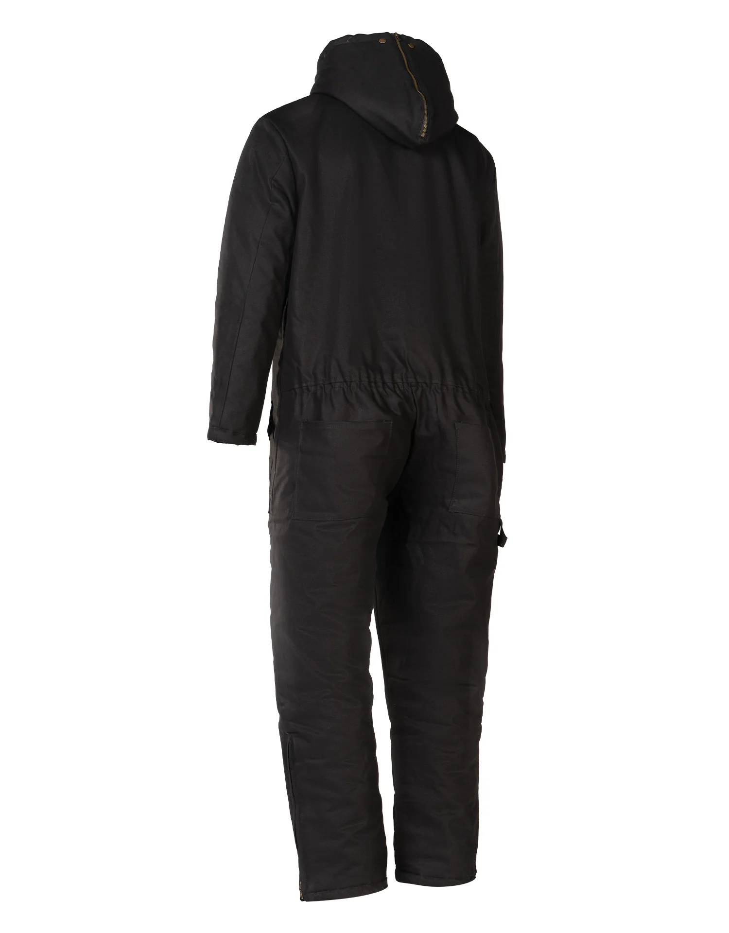 Forcefield Winter Lined Black Cotton Canvas Coverall - Image 6