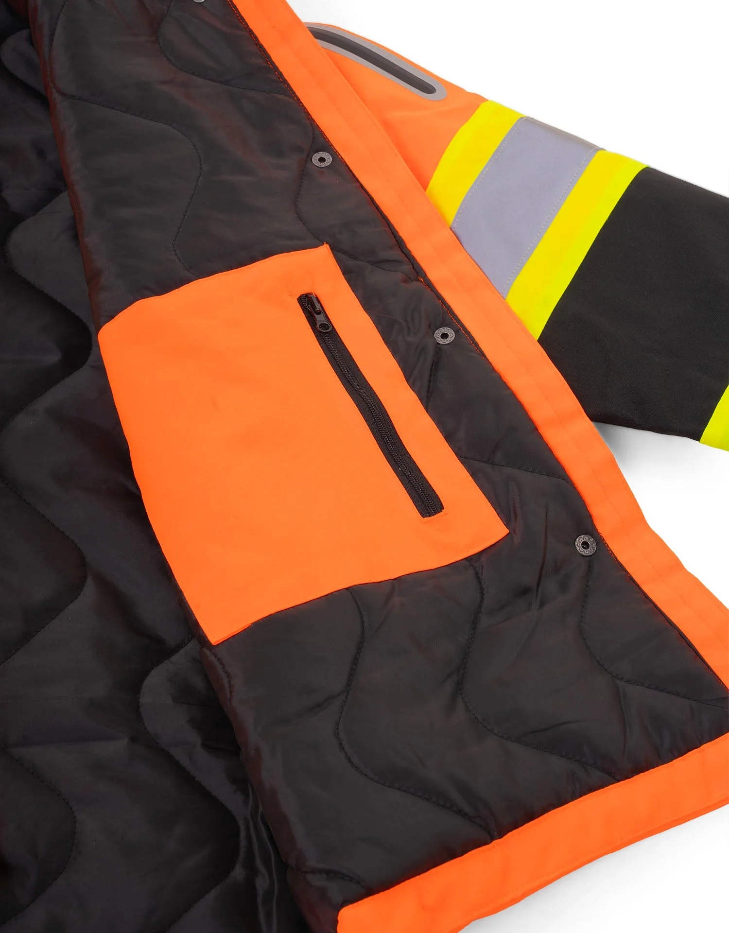 Forcefield Women's Hi-Vis Safety Parka with Detachable Hood - Image 5
