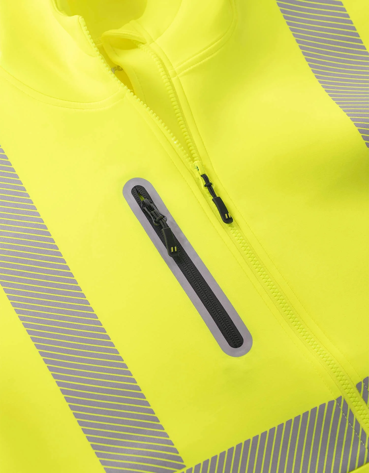 Forcefield Women's Lime Technical Safety Zip-Up Softshell Hoodie - Image 2
