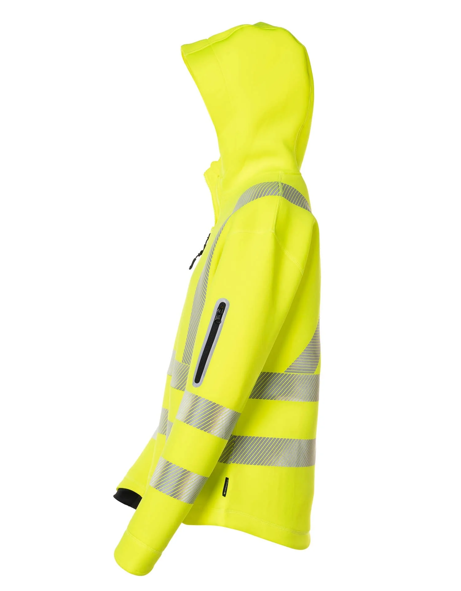 Forcefield Women's Lime Technical Safety Zip-Up Softshell Hoodie - Image 3